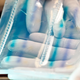 A DNA gel.
